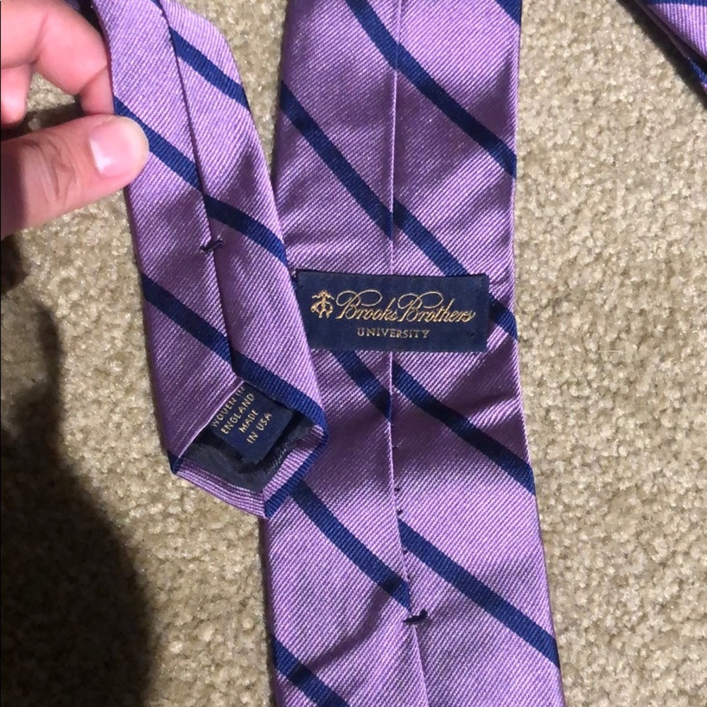 Great condition purple Brooks Brothers silk tie